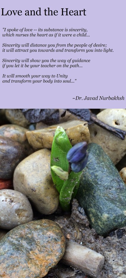 "Love and the Heart" excerpt from Divan-e Nurbakhsh Poems of a Sufi Master Dr. Javad Nurbakhsh