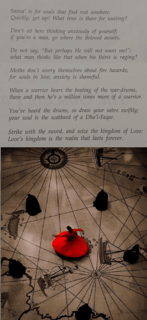 "Sama' - The Holy Battle" Poem by Rumi from Sufi A Journal of Sufism Issue 18