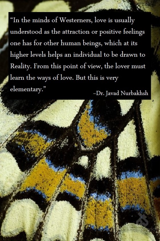 Love in the West and Love in Sufism excerpt from The Path Sufi Practices Dr. Javad Nurbakhsh
